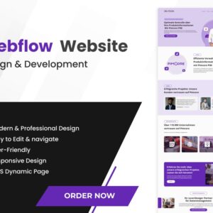Custom Webflow Website Design & Development, Figma to Webflow Conversion Service