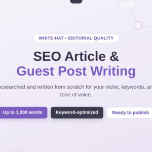 SEO Article Writing & Guest Post Content Creation Service